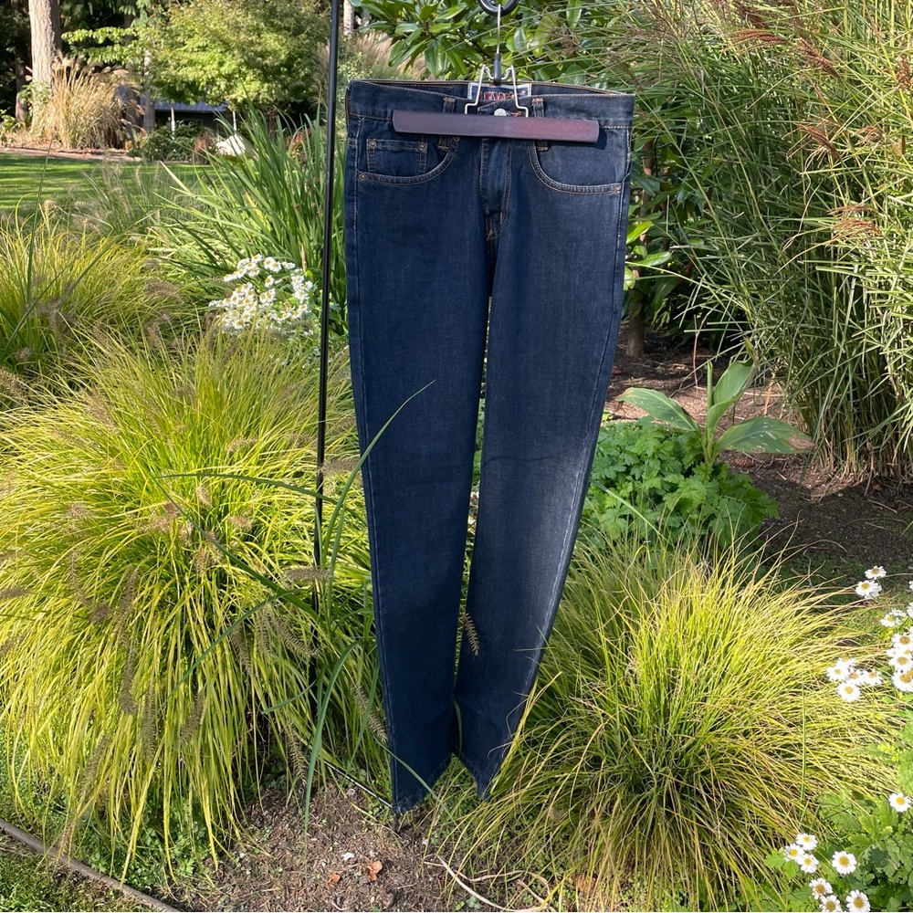 Levi's Dark Blue Straight Jeans for Men